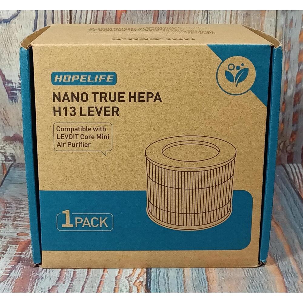 Hopelife Nano True HEPA H13 Lever Air Filter Compatible with LEVOIT Core Mini